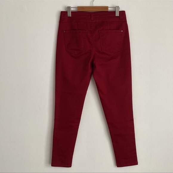 LOVE, Fire Red Skinny Ankle Jeans - Picture 6 of 7